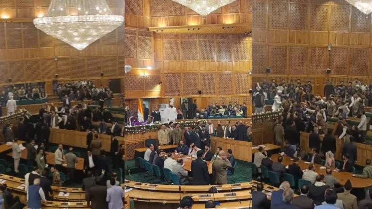 J&K Assembly : जम्मू-कश्मीर विधानसभा में भारी हंगामा, 370 को लेकर सदन में हाथापाई