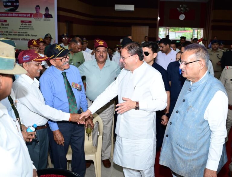 ऑपरेशन सिंदूर ने दुनिया को दिखाया नए भारत का सामर्थ्य : मुख्यमंत्री पुष्कर सिंह धामी